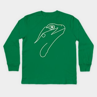 One line Lizard Kids Long Sleeve T-Shirt